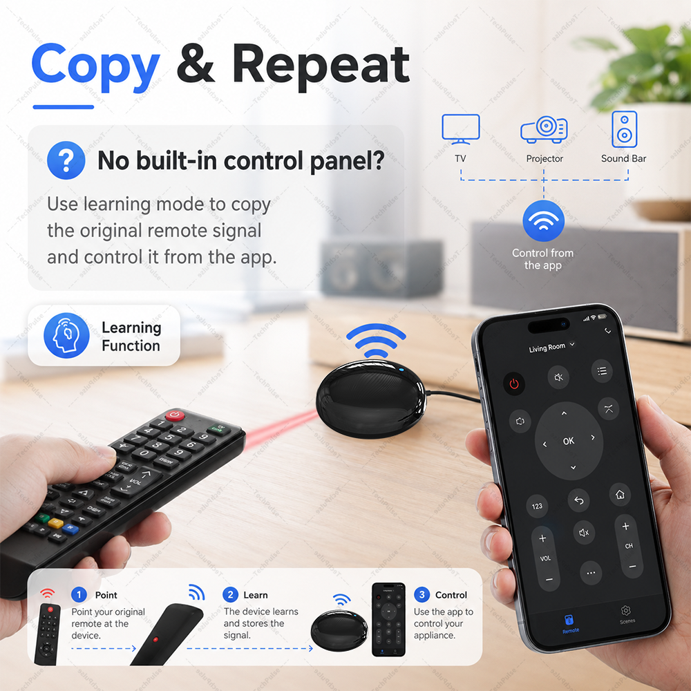 WiFi Smart Home Universal IR RF Remote Control WiFi Smart Home Universal IR RF Remote Control