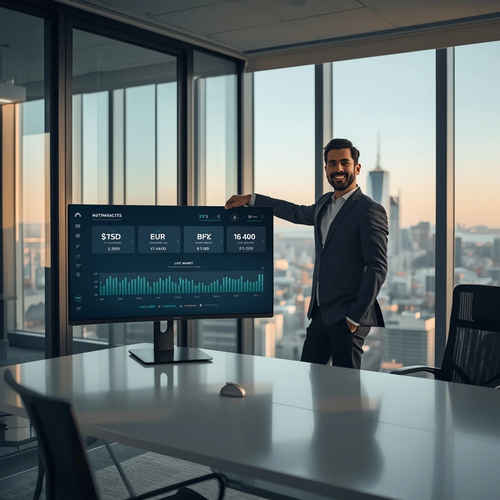 Airwallex Review — Confident business professional managing global payments and expense management with Airwallex