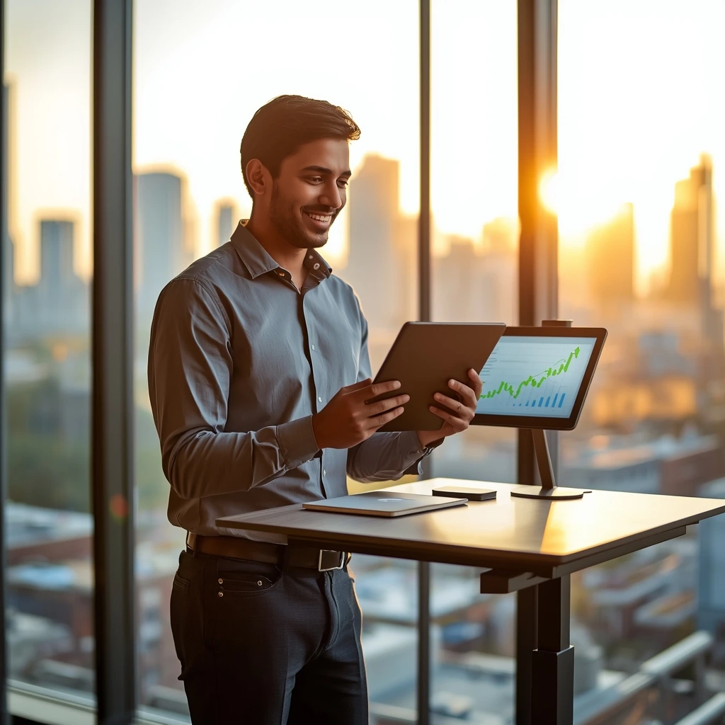 Airwallex Review — Young entrepreneur using Airwallex to manage international business payments and global finances