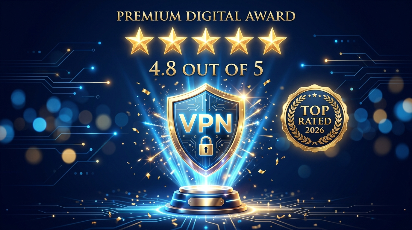 NordVPN 2026 final verdict — 4.8 out of 5 stars award, top-rated VPN for speed, privacy and value