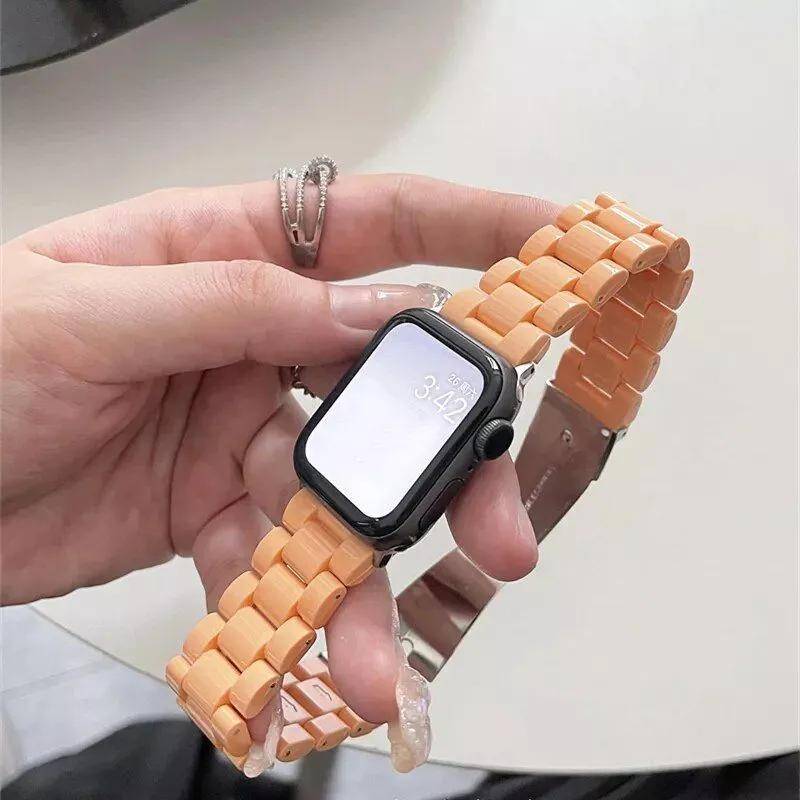 Chic Candy-Colored Resin Strap for 38mm-45mm Smartwatches Chic Candy-Colored Resin Strap for 38mm-45mm Smartwatches