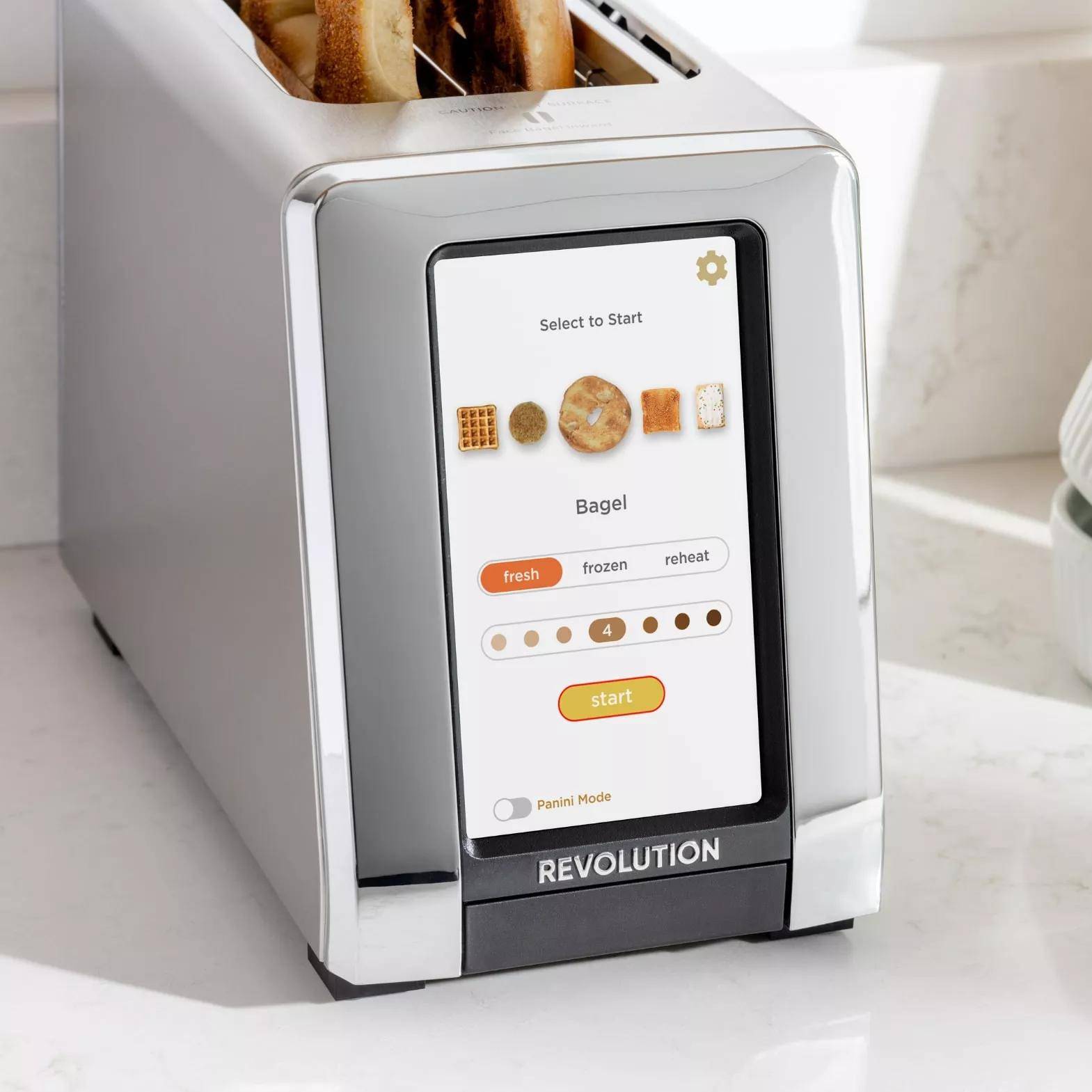 2-Slice High-Speed Smart Toaster with Touchscreen & Panini Mode 2-Slice High-Speed Smart Toaster with Touchscreen & Panini Mode