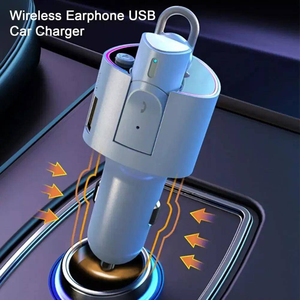 2-in-1 Bluetooth Earphone & Fast Car Charger 2-in-1 Bluetooth Earphone & Fast Car Charger