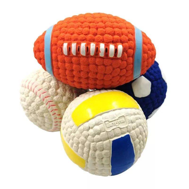 Durable Latex Squeaky Dog Ball Toys – Interactive Chew Toy for All Dog Sizes Durable Latex Squeaky Dog Ball Toys - Interactive Chew Toy for All Dog Sizes