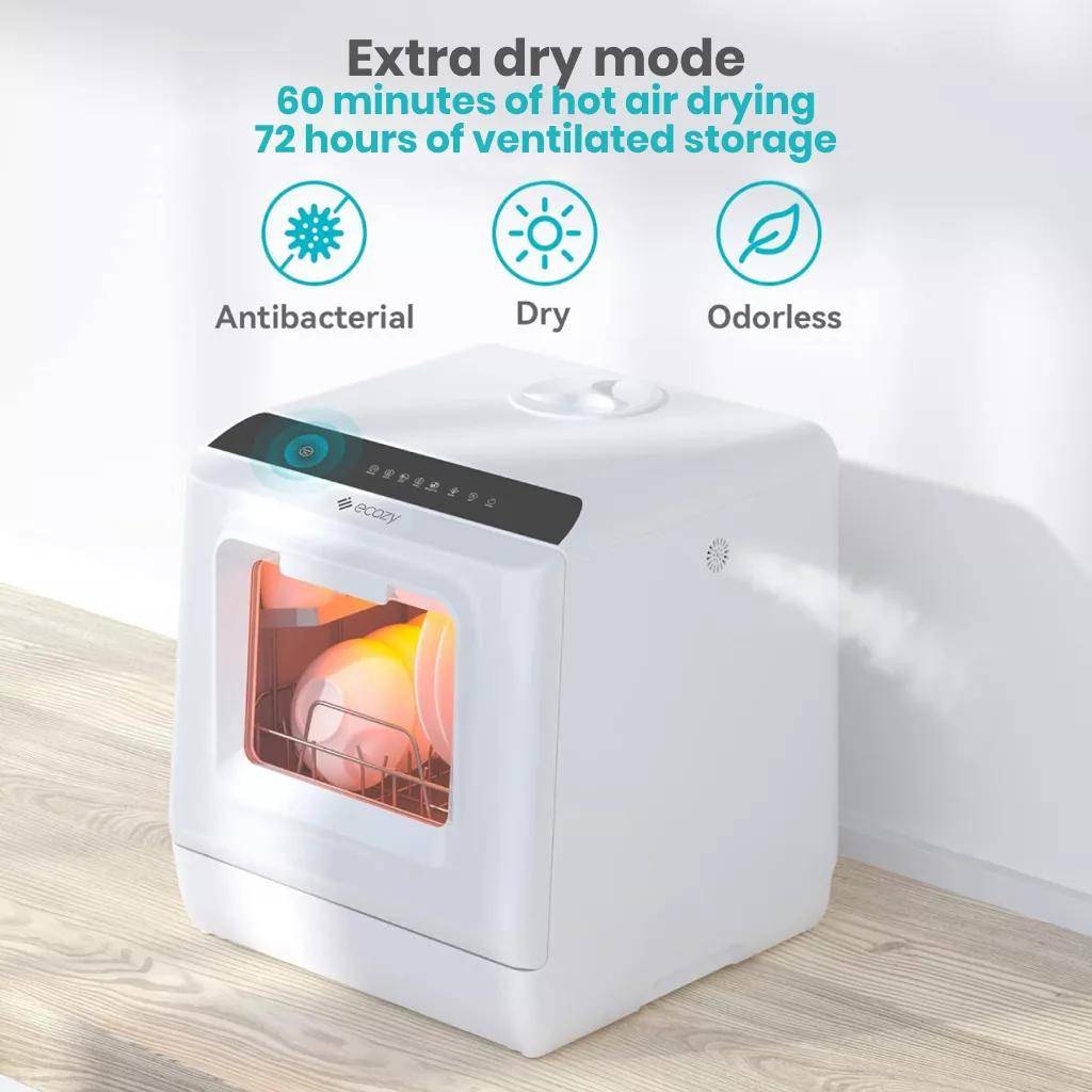 Ecozy Countertop Mini Dishwasher with Built-In Water Tank Ecozy Countertop Mini Dishwasher with Built-In Water Tank
