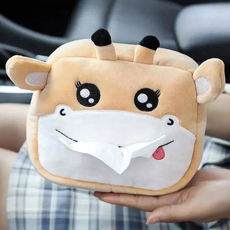 Plush Animal-Themed Car Tissue Box Cover Plush Animal-Themed Car Tissue Box Cover