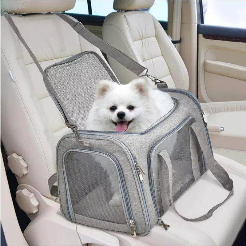 Portable Pet Carrier, TSA Airline Approved, Ideal for Cats, Dogs & Puppies up to 15 Lbs, Durable & Waterproof Portable Pet Carrier, TSA Airline Approved, Ideal for Cats, Dogs & Puppies up to 15 Lbs, Durable & Waterproof