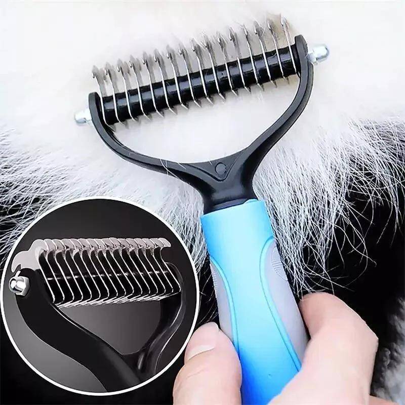 Premium 2-Sided Pet Hair Removal Comb for Dogs & Cats – Ultimate Grooming & Dematting Solution Premium 2-Sided Pet Hair Removal Comb for Dogs & Cats – Ultimate Grooming & Dematting Solution