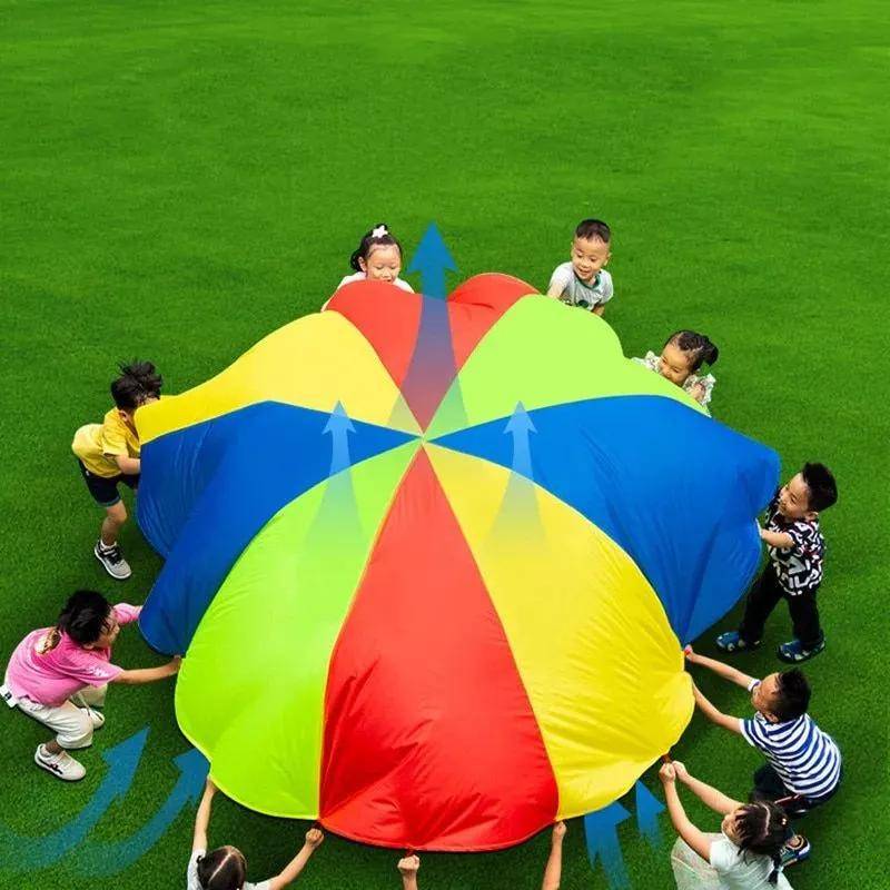 Rainbow Parachute Team Game Mat: Fun Outdoor Activity for Kids Rainbow Parachute Team Game Mat: Fun Outdoor Activity for Kids